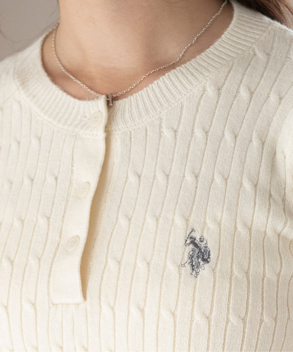 別注USPOLOヘンリーネックニットPO