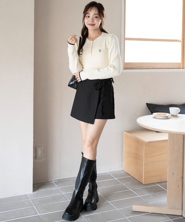 ホワイトアイボリー　モデル：165cm F着用