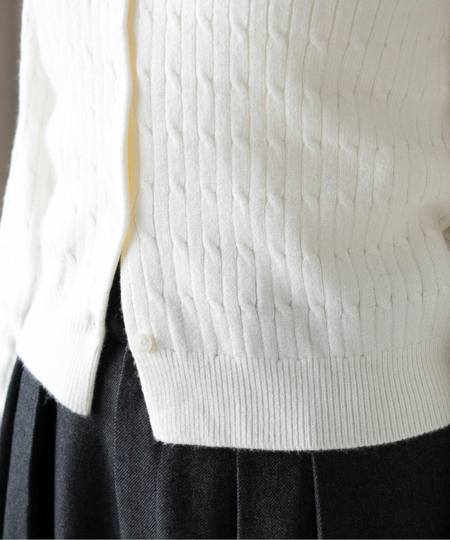 別注USPOLOケーブルニットカーデ