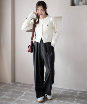 ホワイトアイボリー　モデル：165cm F着用