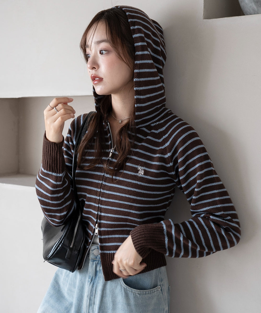 ブラウンボーダー　モデル：165cm F着用