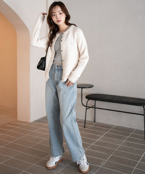 ホワイトアイボリー　モデル：165cm F着用