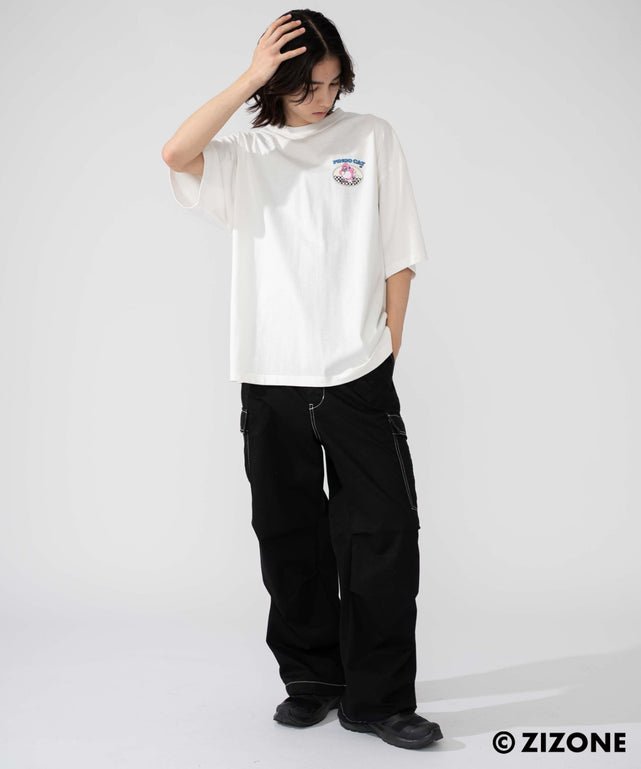 ホワイト　モデル：175㎝　L着用