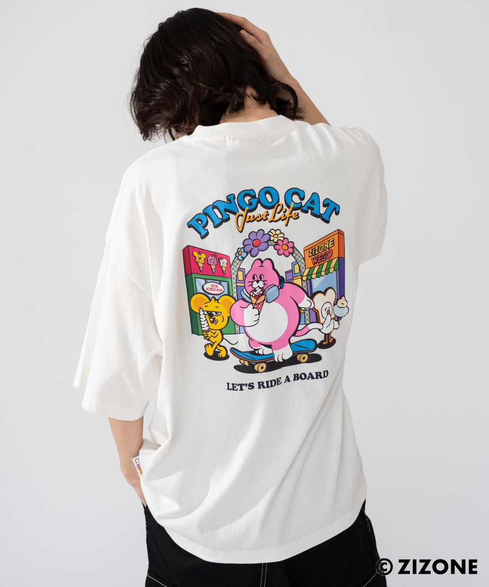 ホワイト　モデル：175㎝　L着用