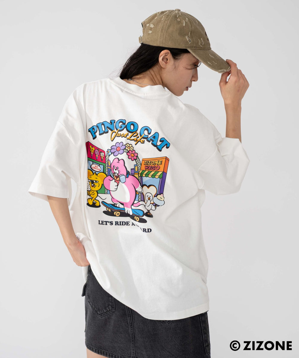 ホワイト　モデル：161㎝　M着用