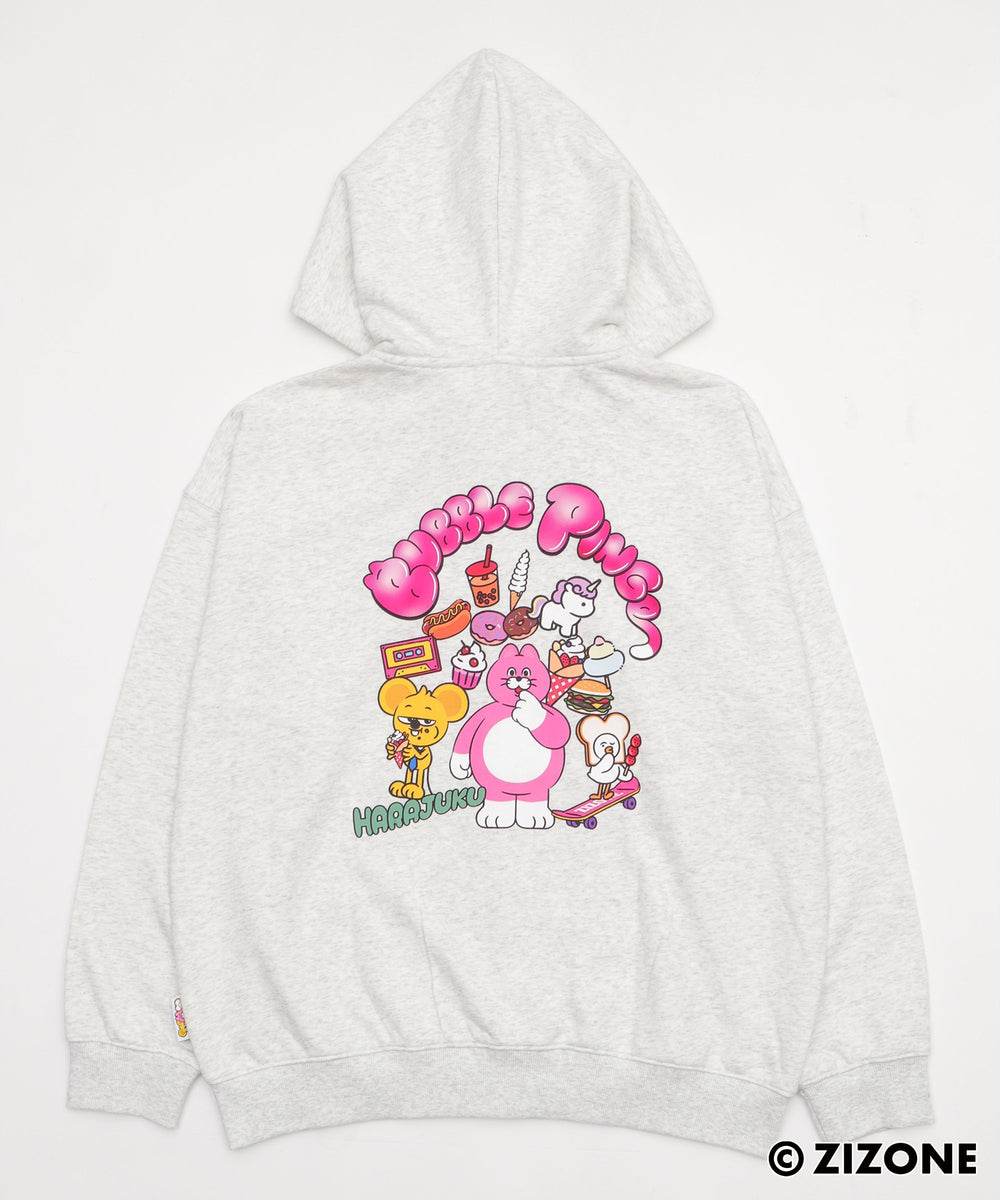 別注ZIZONEグラフィックZIPパーカー