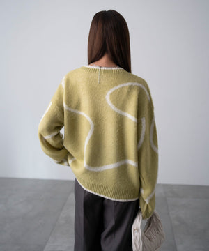ニュアンスライン配色プルオーバー