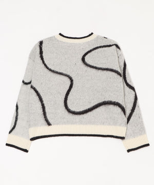 ニュアンスライン配色プルオーバー