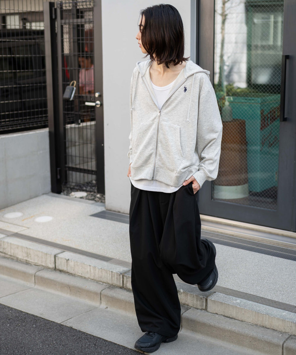 杢グレー モデル：175cm M着用