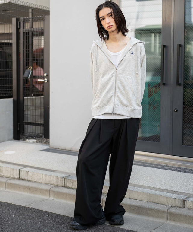 杢グレー モデル：175cm M着用