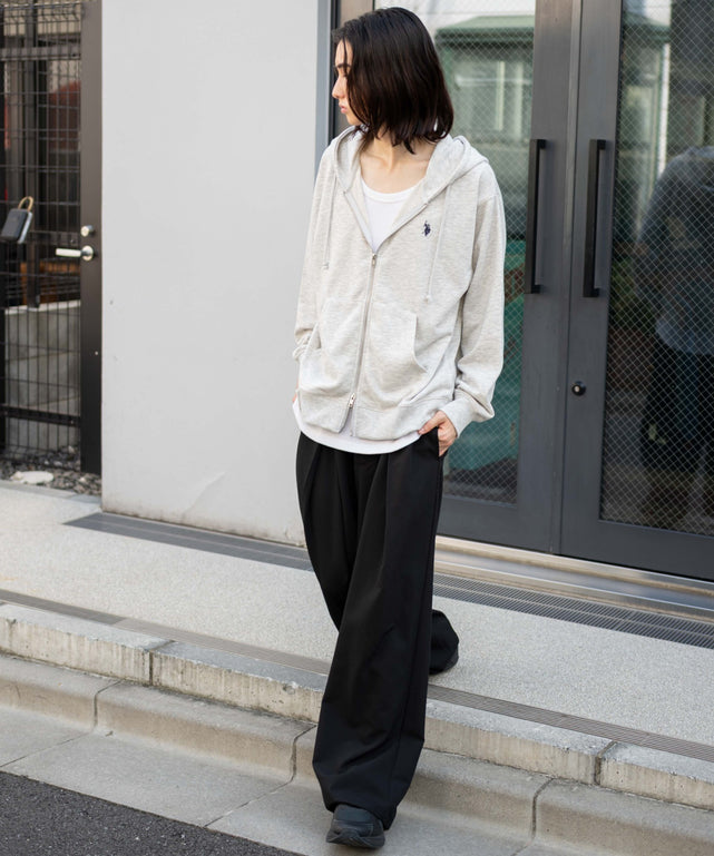 杢グレー モデル：175cm M着用