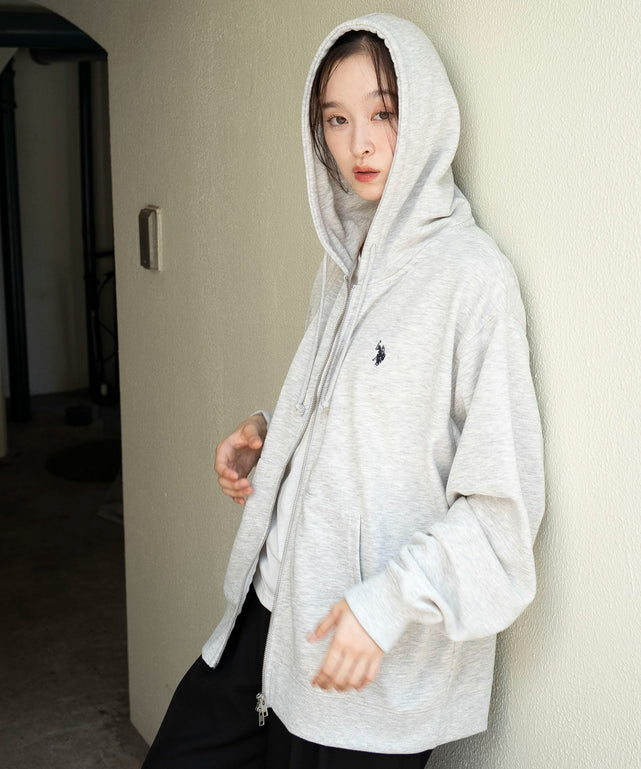 杢グレー　モデル：163cm L着用