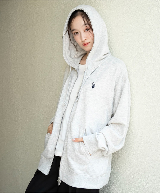 杢グレー　モデル：163cm L着用