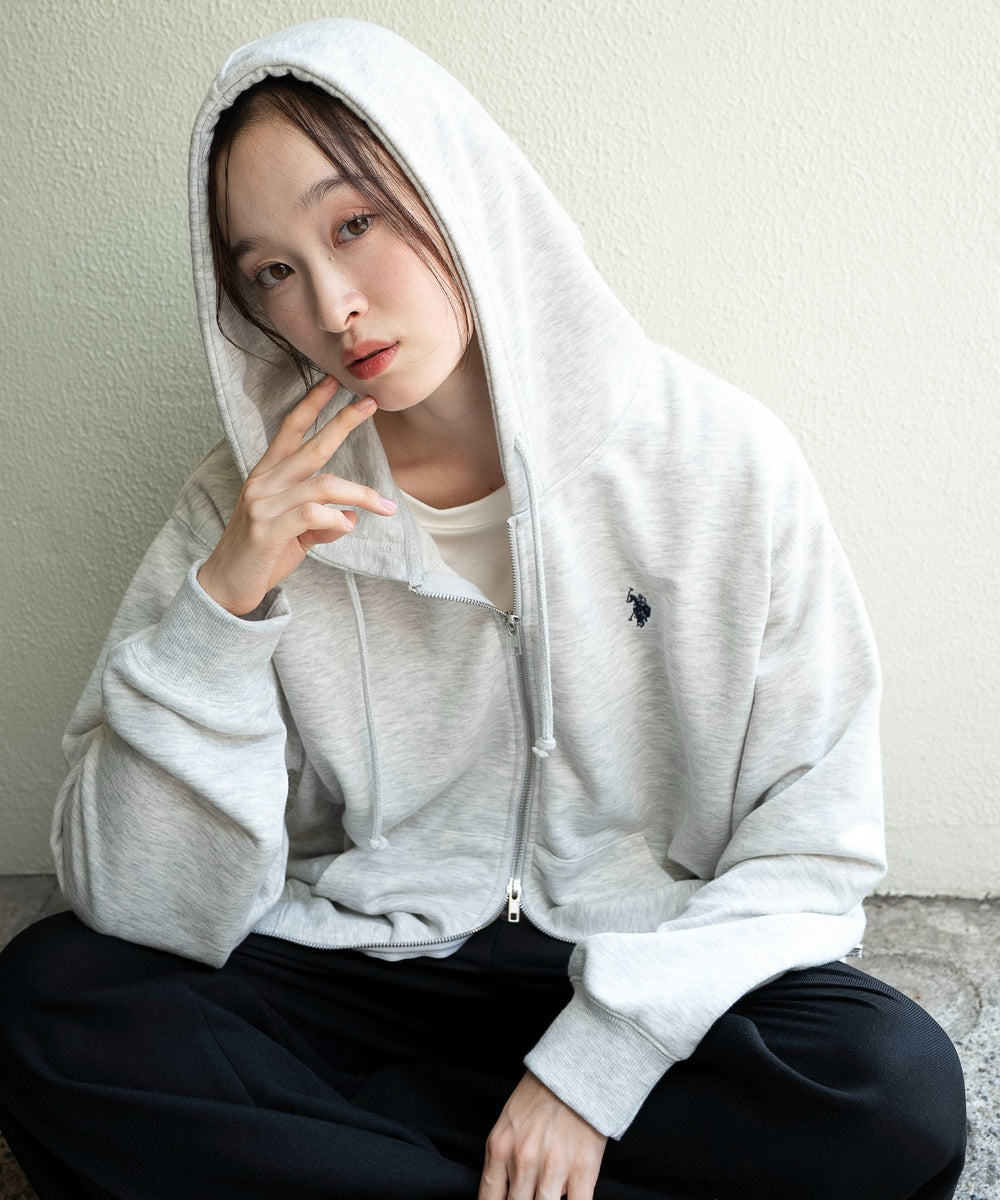 杢グレー　モデル：163cm L着用