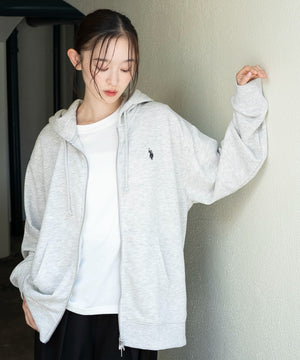 杢グレー　モデル：163cm L着用