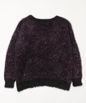 SAKURAコラボシャギーラメニット