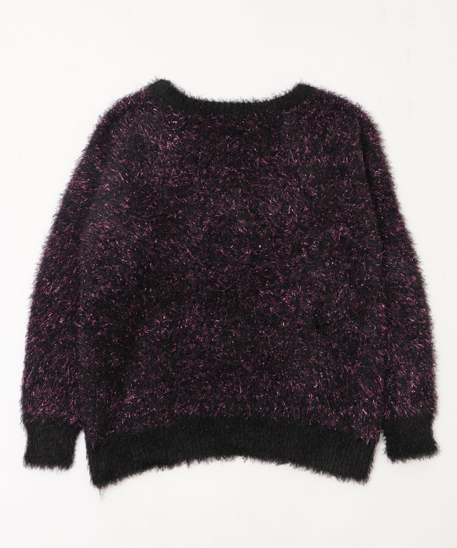 SAKURAコラボシャギーラメニット