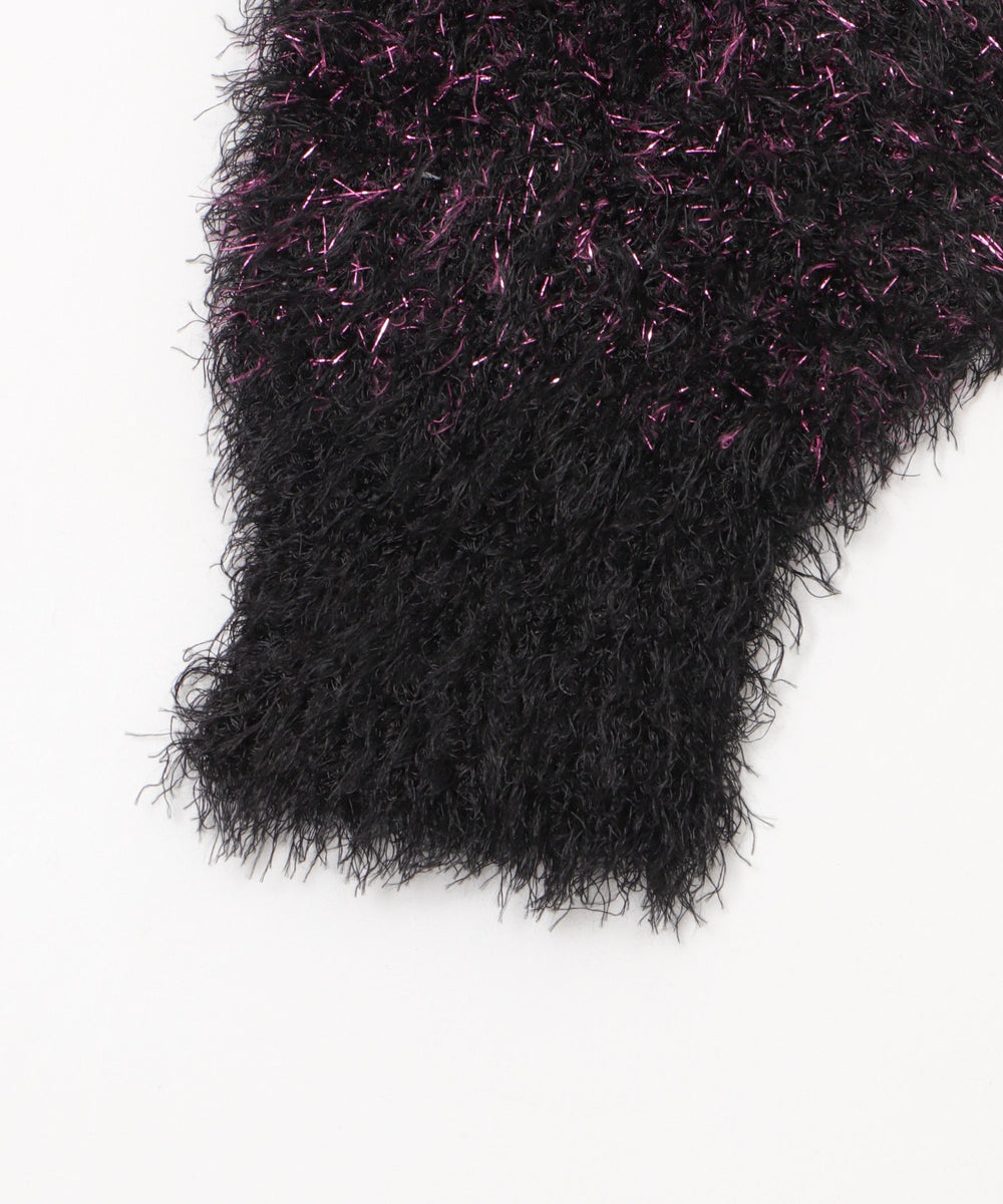 SAKURAコラボシャギーラメニット