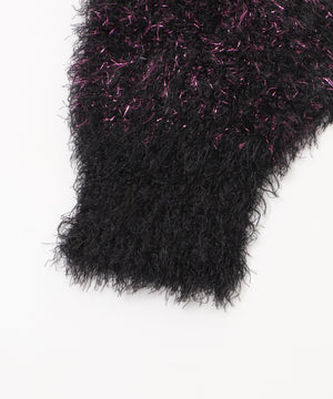 SAKURAコラボシャギーラメニット