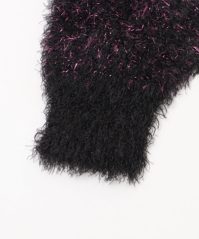 SAKURAコラボシャギーラメニット