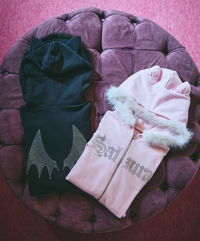 SAKURAコラボフェイクファージップパーカー