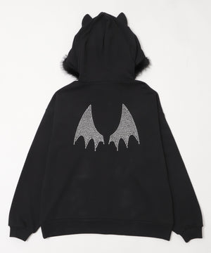 SAKURAコラボフェイクファージップパーカー