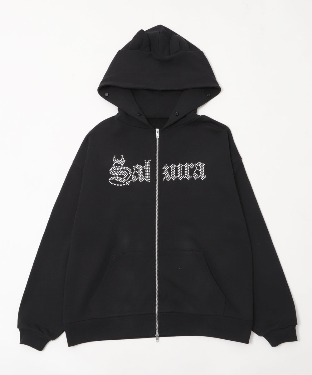 SAKURAコラボフェイクファージップパーカー