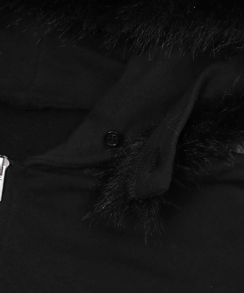 SAKURAコラボフェイクファージップパーカー