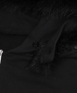 SAKURAコラボフェイクファージップパーカー