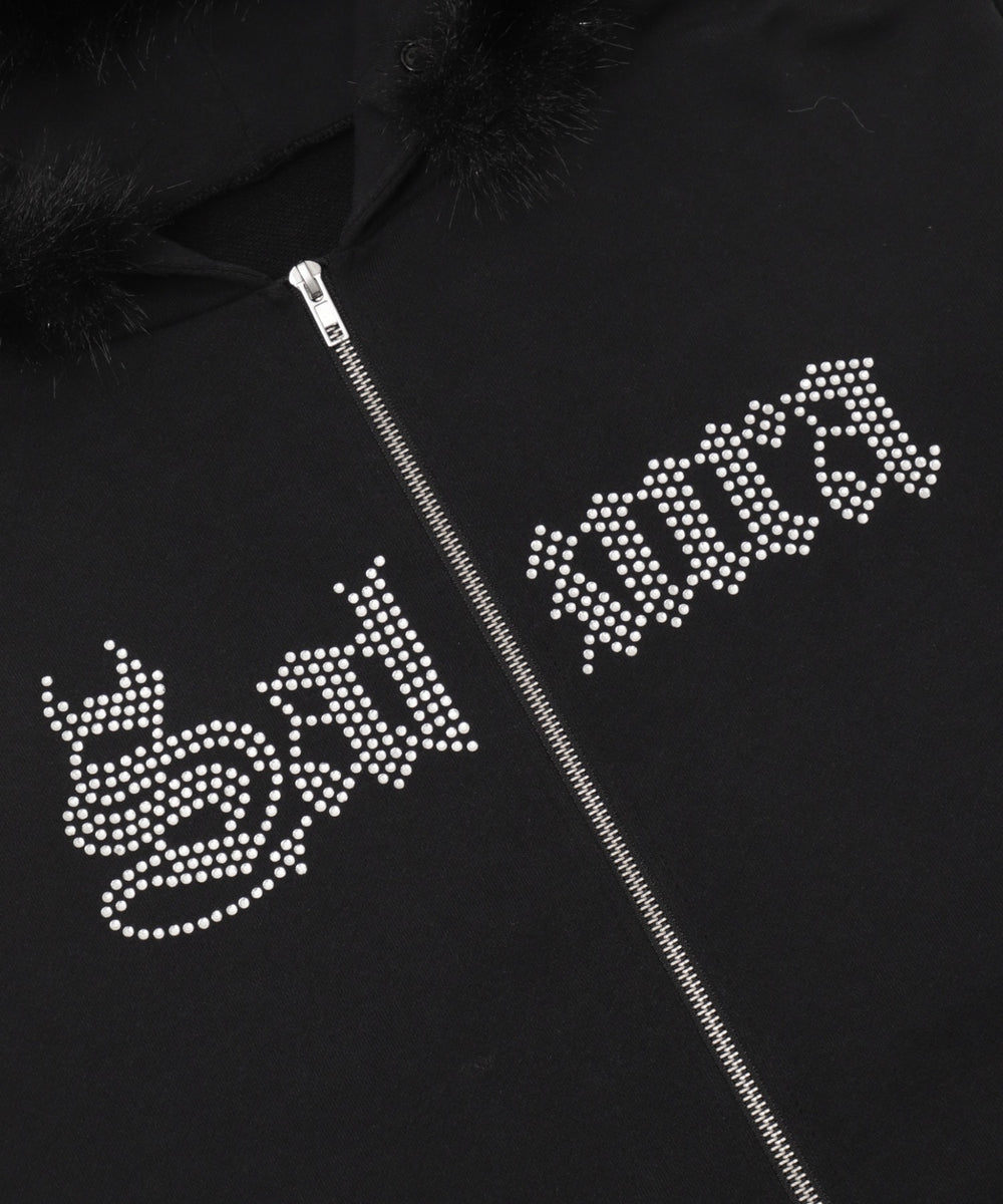 SAKURAコラボフェイクファージップパーカー