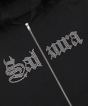 SAKURAコラボフェイクファージップパーカー