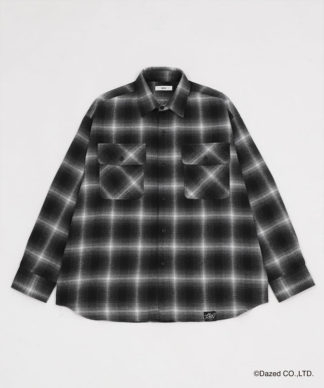 カリスマコラボネルシャツ/ブラックチェック1
