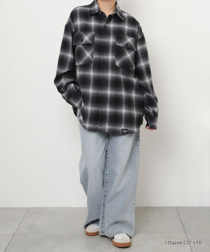 ブラックチェック1 モデル:155cm F着用