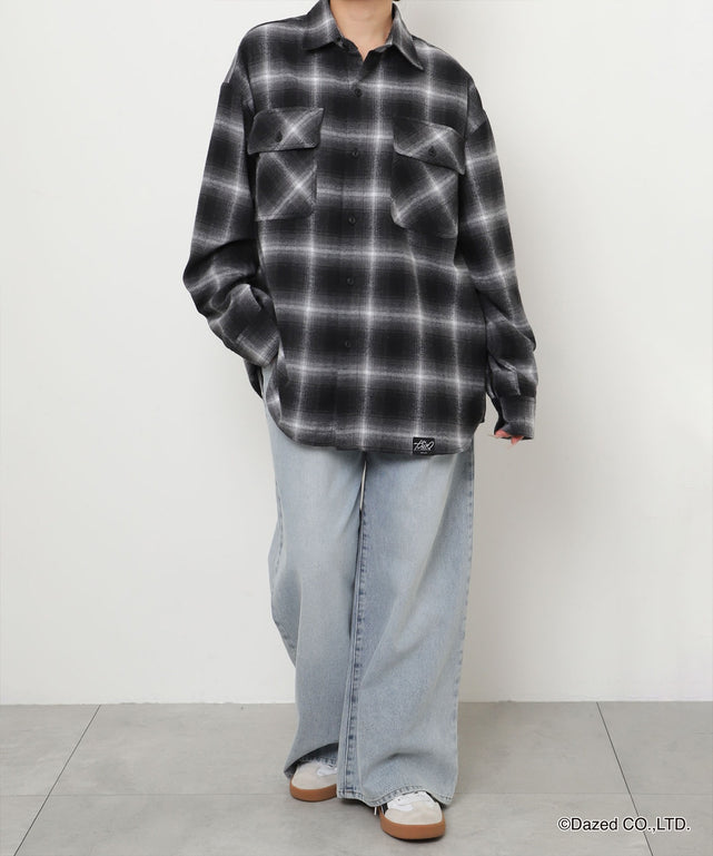 ブラックチェック1 モデル:155cm F着用