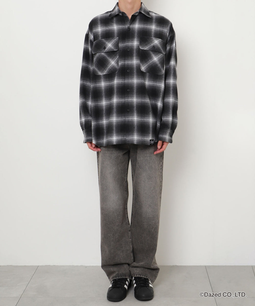 ブラックチェック1 モデル:175cm F着用