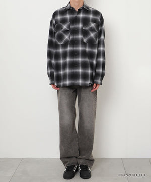 ブラックチェック1 モデル:175cm F着用