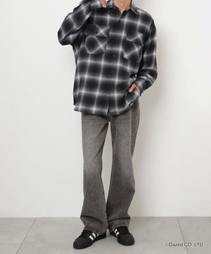 ブラックチェック1 モデル:175cm F着用