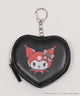Honda×Kuromi ハートポーチキーホルダー/ブラック