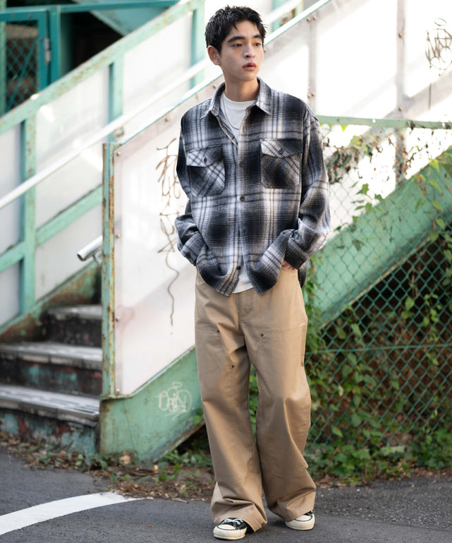 ベージュ モデル：180cm L着用