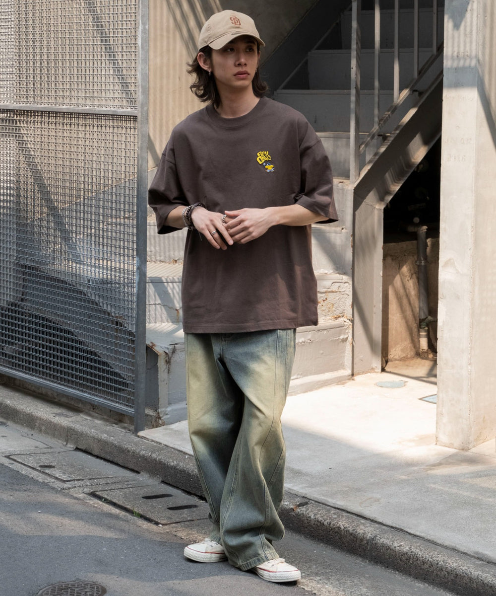 ブラウン　モデル:175cm L着用