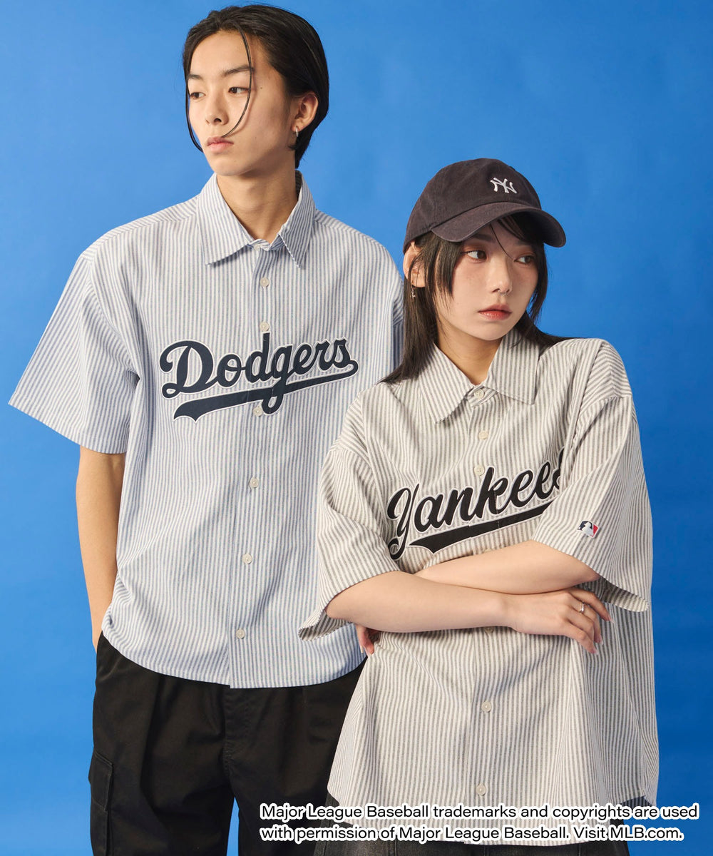 別注MLBストライプグラフィックシャツ（SS）