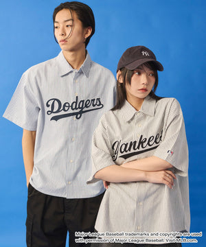 別注MLBストライプグラフィックシャツ（SS）