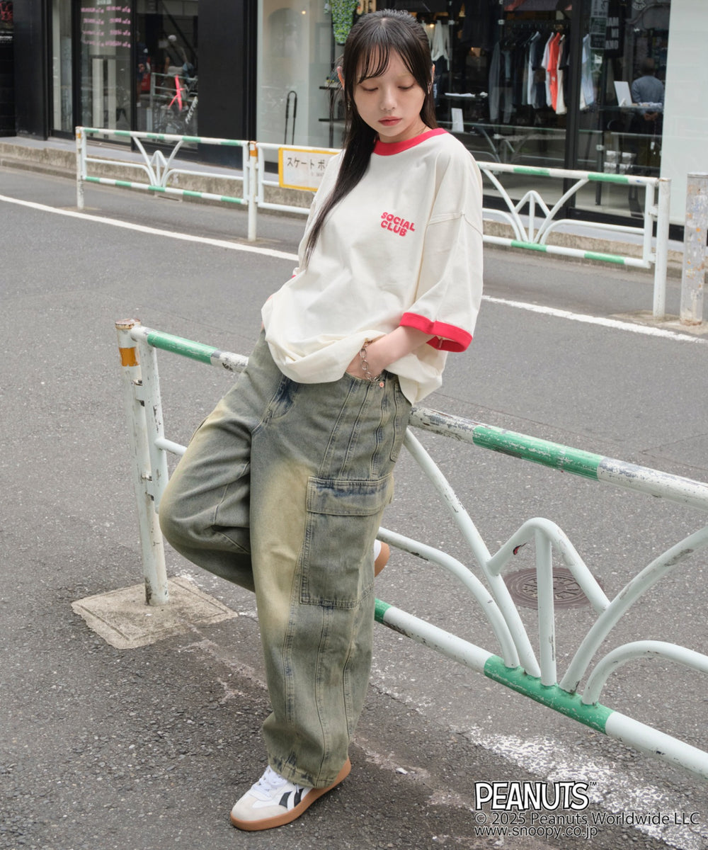 ホワイトアイボリー　モデル:159cm M着用