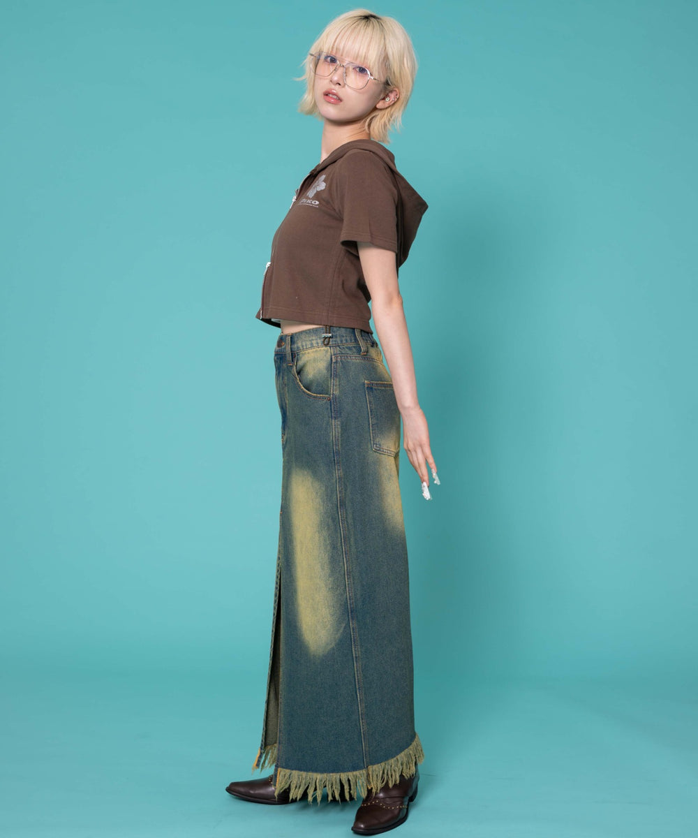 ブラウン　モデル:158cm F着用