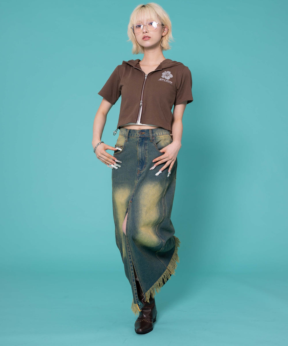 ブラウン　モデル:158cm F着用