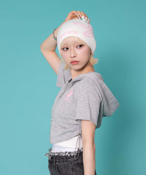 杢グレー　モデル:158cm F着用