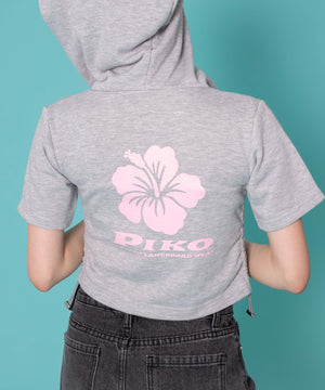 杢グレー　モデル:158cm F着用