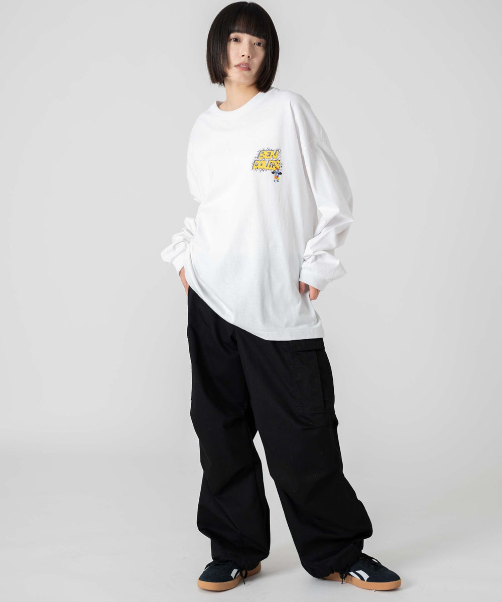 ホワイト　モデル：168㎝　L着用