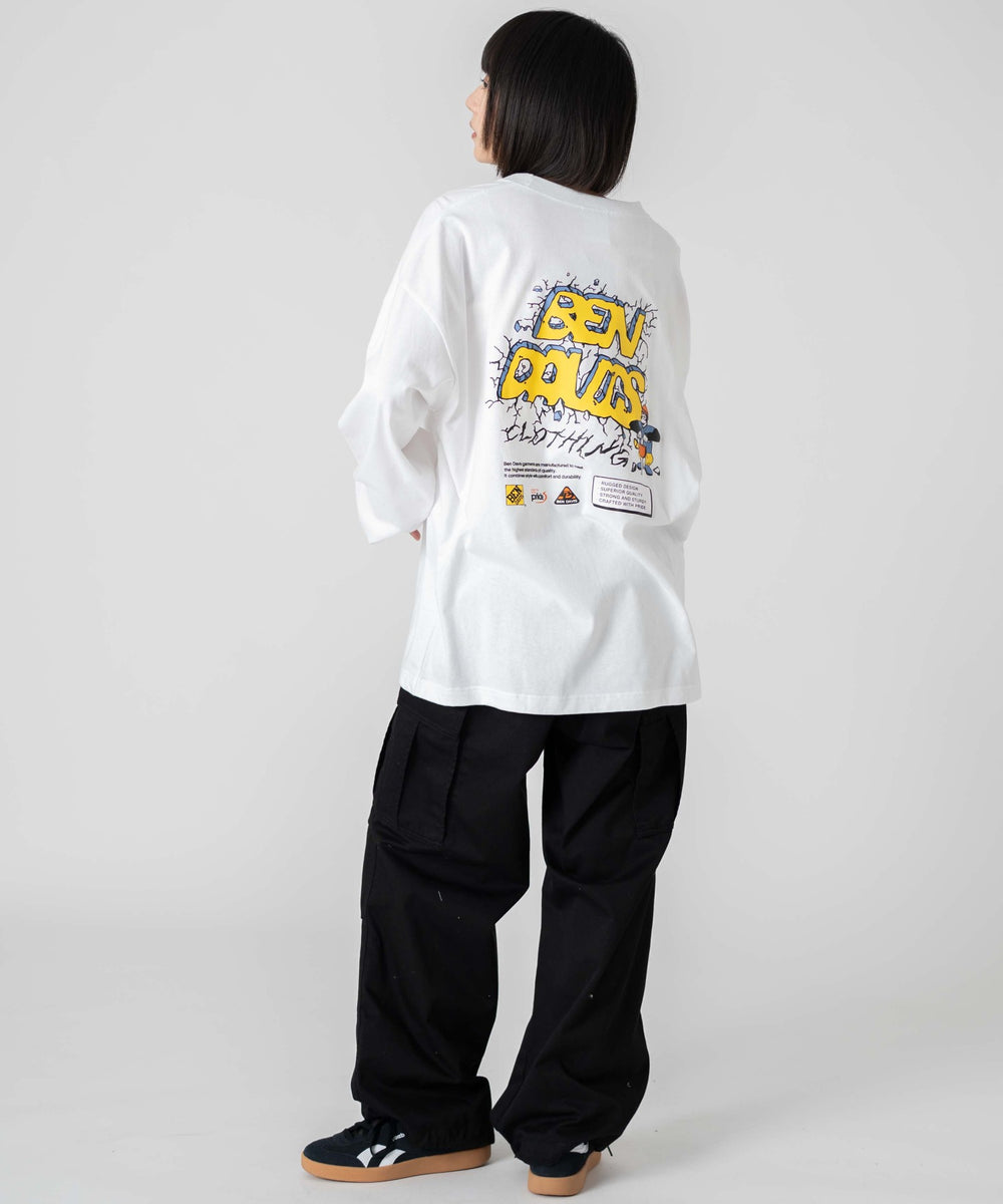 ホワイト　モデル：168㎝　L着用