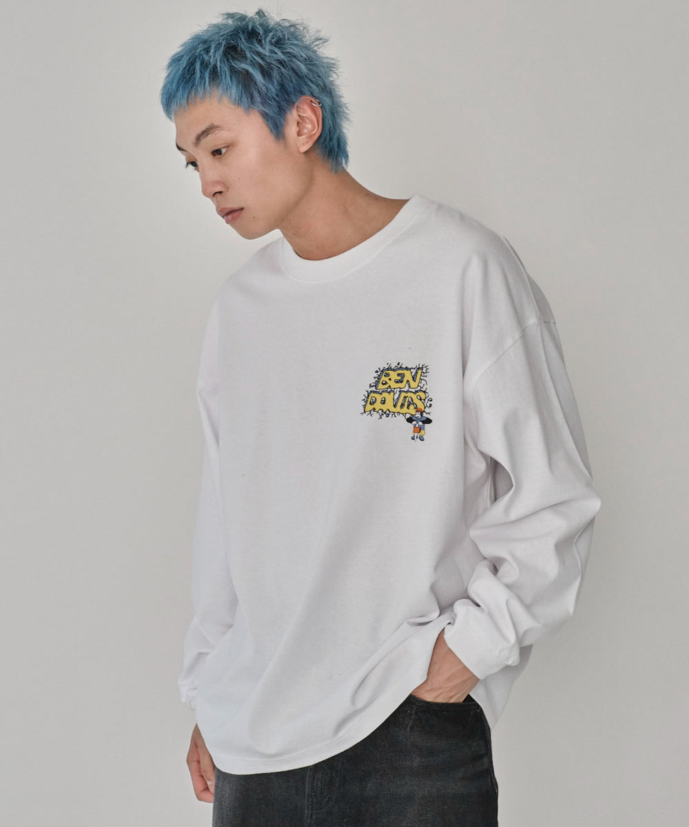 ホワイト　モデル：178㎝　L着用